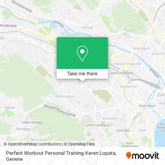 Perfect Workout Personal Training Keren Lopata map