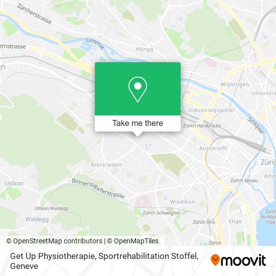 Get Up Physiotherapie, Sportrehabilitation Stoffel map