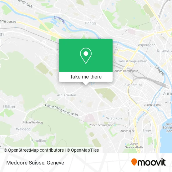 Medcore Suisse map