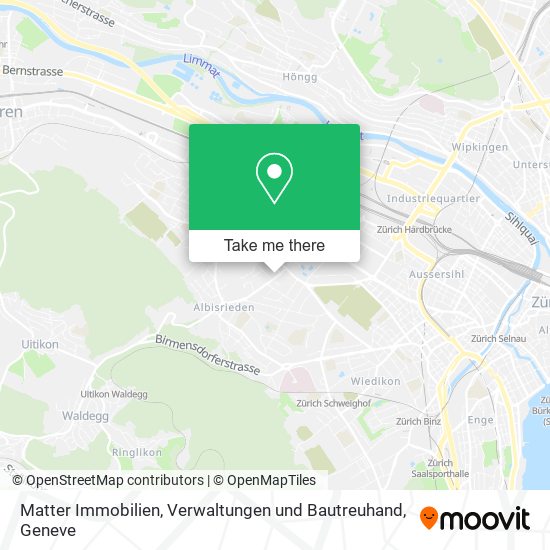 Matter Immobilien, Verwaltungen und Bautreuhand map