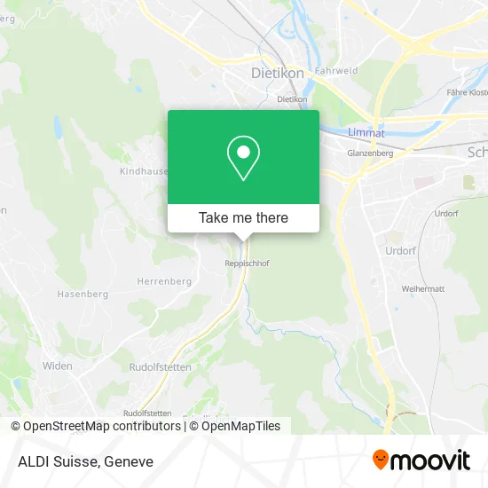 ALDI Suisse map