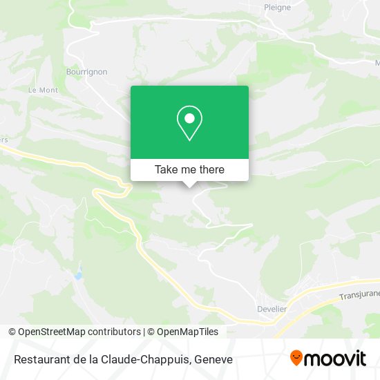 Restaurant de la Claude-Chappuis map