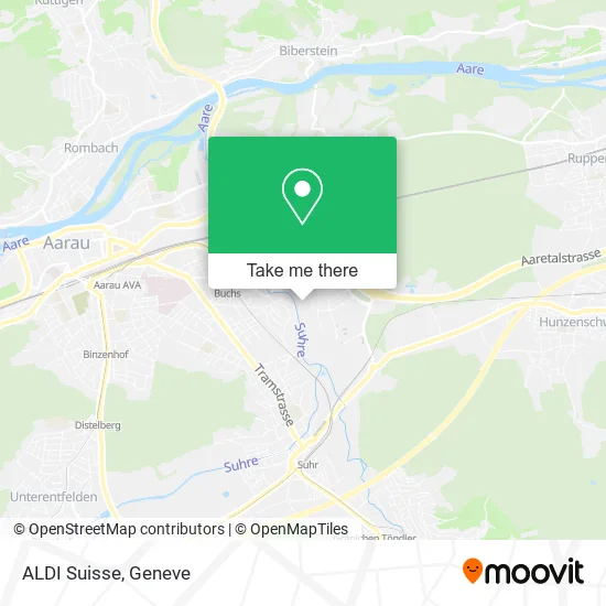 ALDI Suisse map