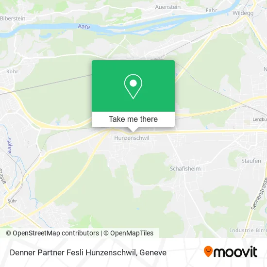 Denner Partner Fesli Hunzenschwil map