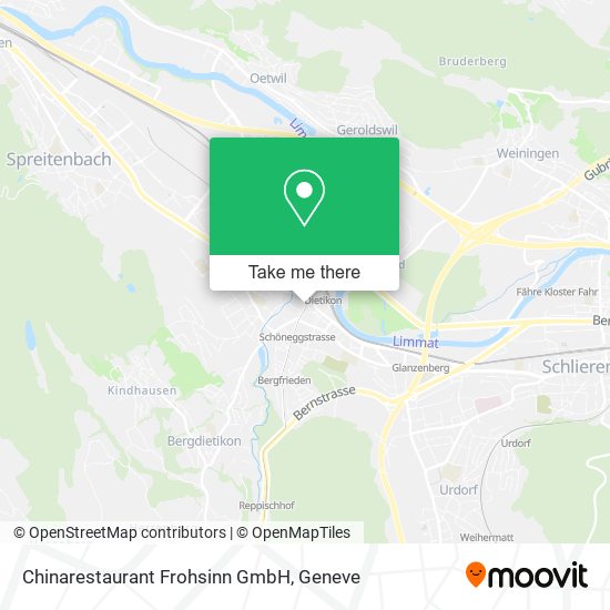 Chinarestaurant Frohsinn GmbH map