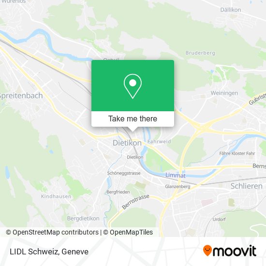 LIDL Schweiz map