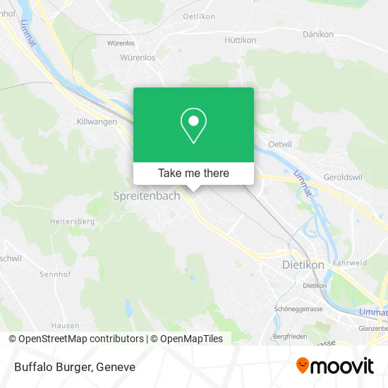 Buffalo Burger map