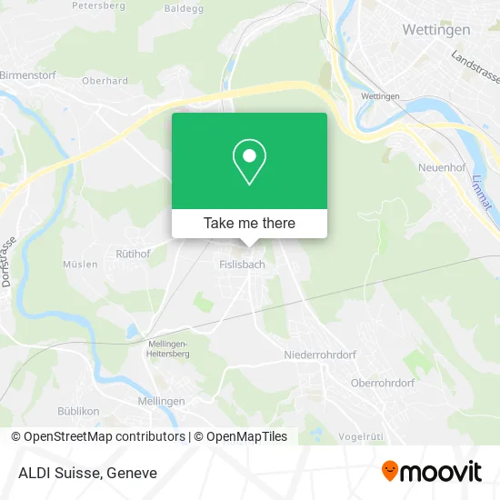 ALDI Suisse map