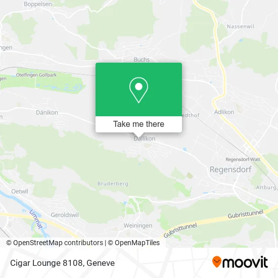 Cigar Lounge 8108 map