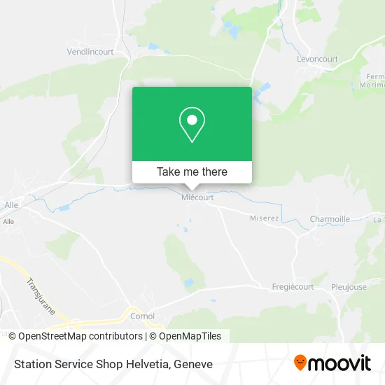 Station Service Shop Helvetia map