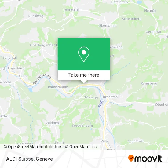 ALDI Suisse map