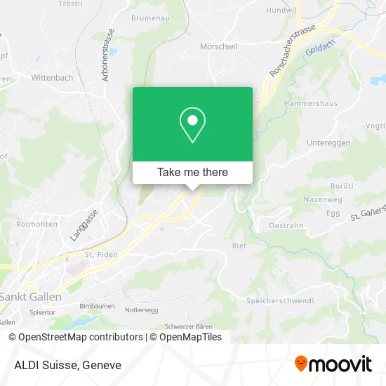 ALDI Suisse map