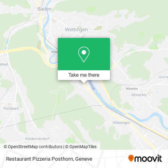 Restaurant Pizzeria Posthorn map