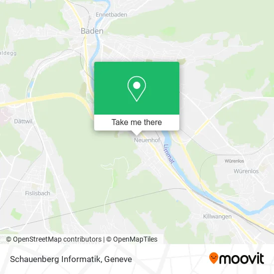 Schauenberg Informatik map