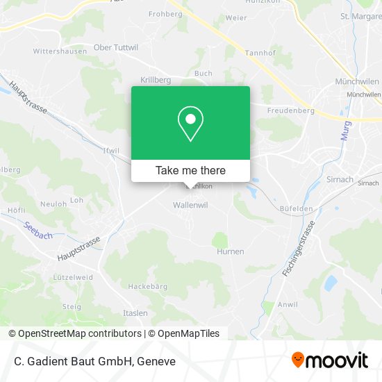 C. Gadient Baut GmbH map