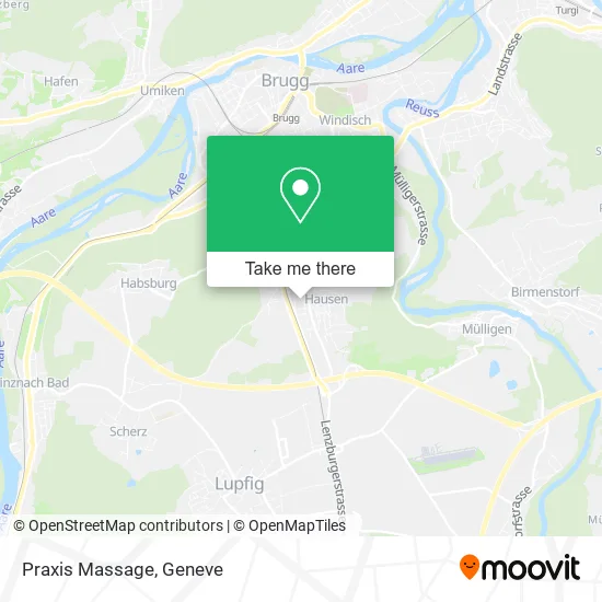 Praxis Massage map