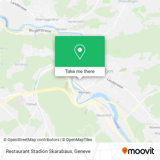Restaurant Stadion Skarabäus map