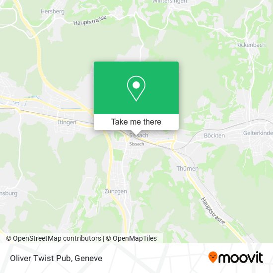 Oliver Twist Pub map