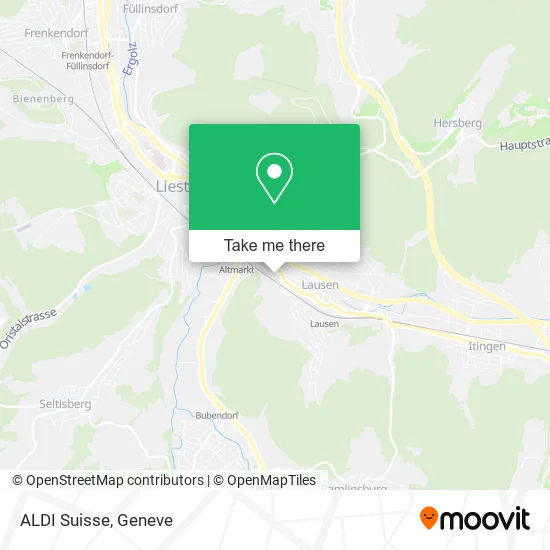 ALDI Suisse map