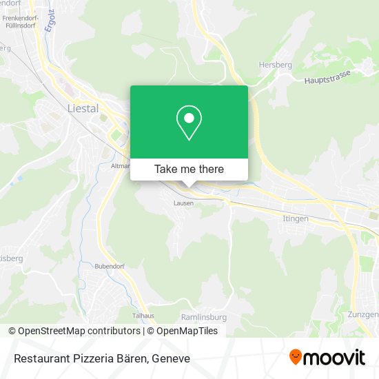 Restaurant Pizzeria Bären map