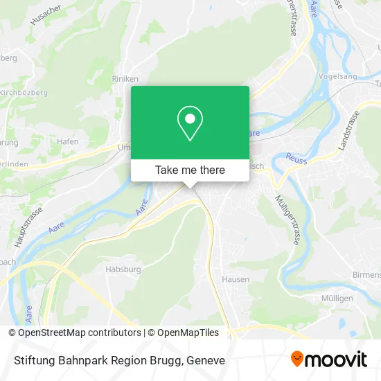 Stiftung Bahnpark Region Brugg map