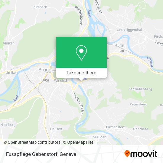Fusspflege Gebenstorf map