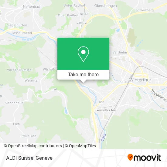 ALDI Suisse map