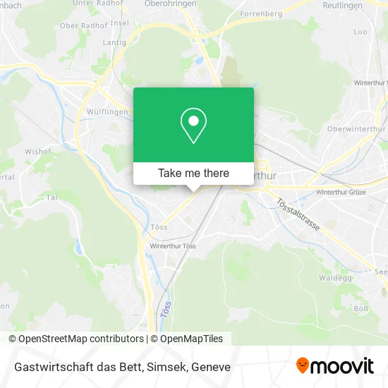 Gastwirtschaft das Bett, Simsek map