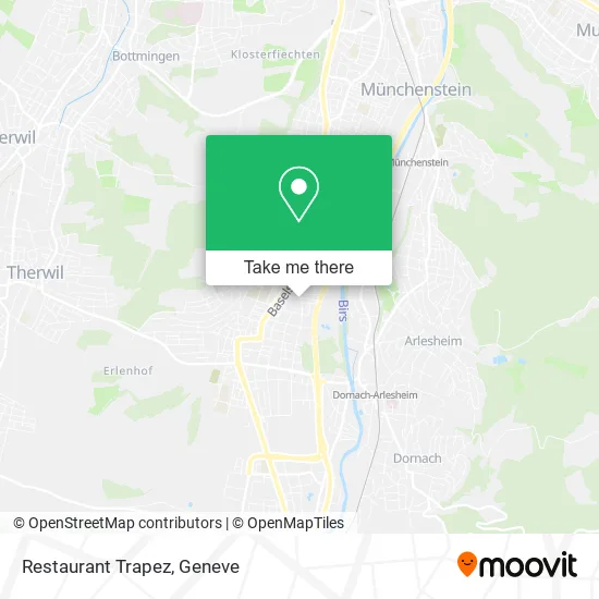 Restaurant Trapez map