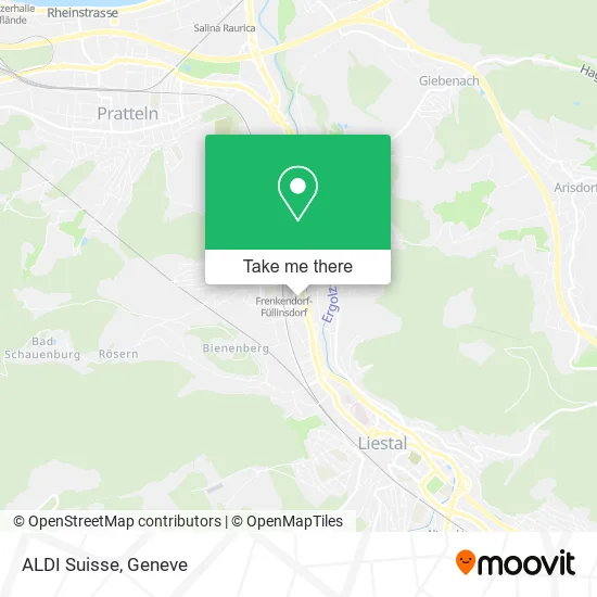 ALDI Suisse map