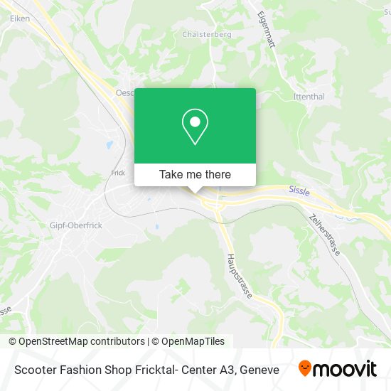Scooter Fashion Shop Fricktal- Center A3 map
