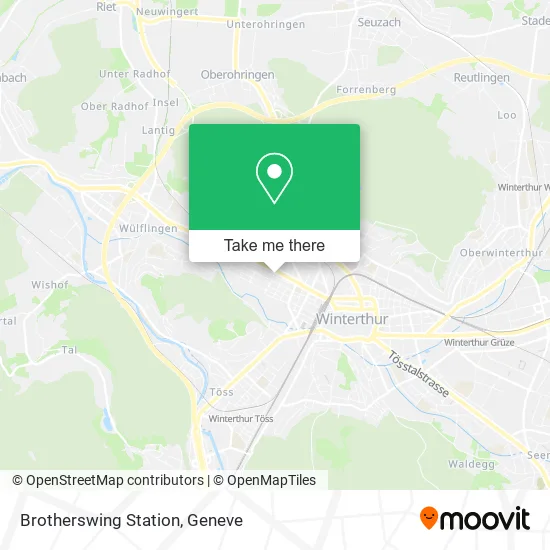 Brotherswing Station map