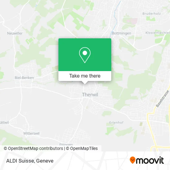 ALDI Suisse map