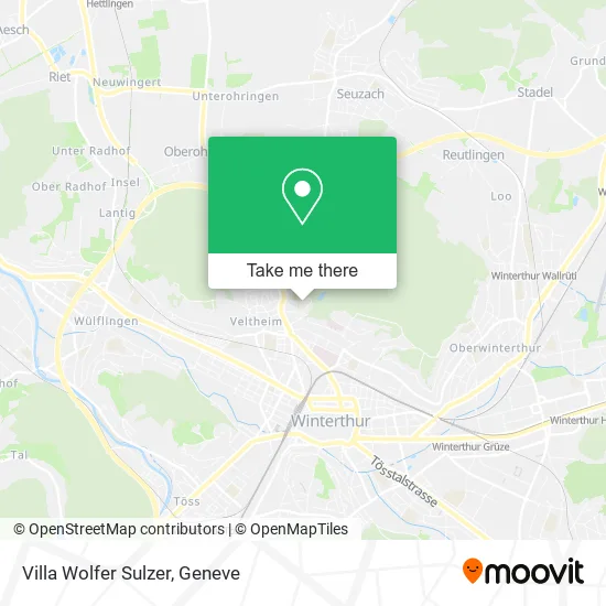 Villa Wolfer Sulzer map