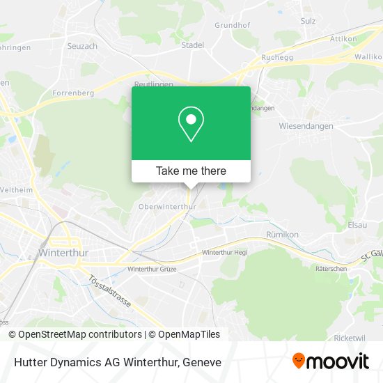 Hutter Dynamics AG Winterthur map