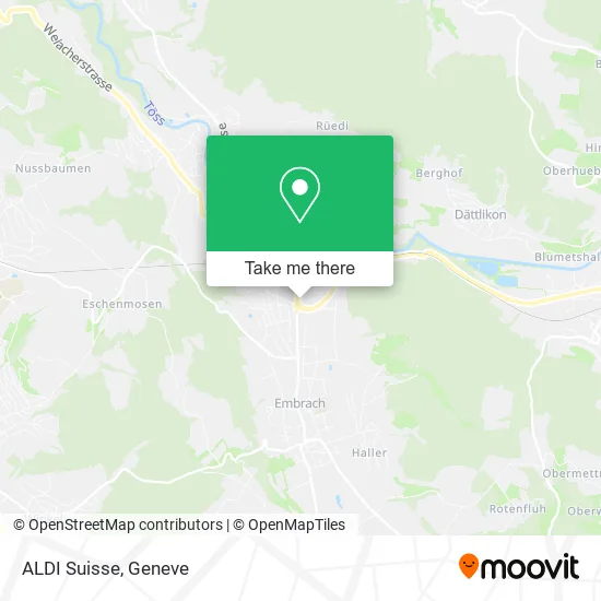 ALDI Suisse map