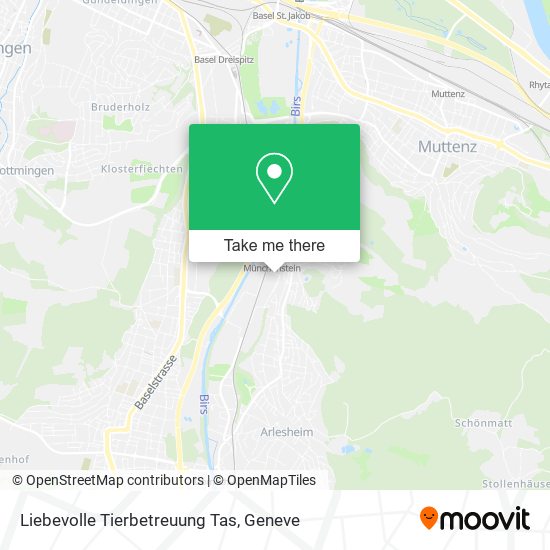 Liebevolle Tierbetreuung Tas map