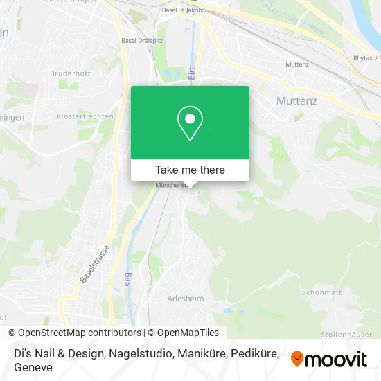 Di's Nail & Design, Nagelstudio, Maniküre, Pediküre map