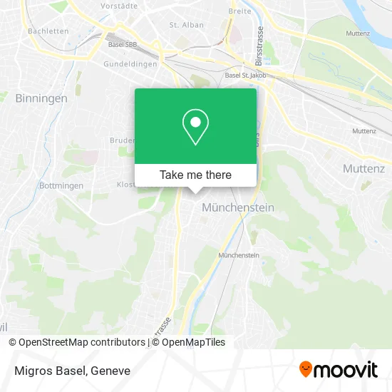 Migros Basel map