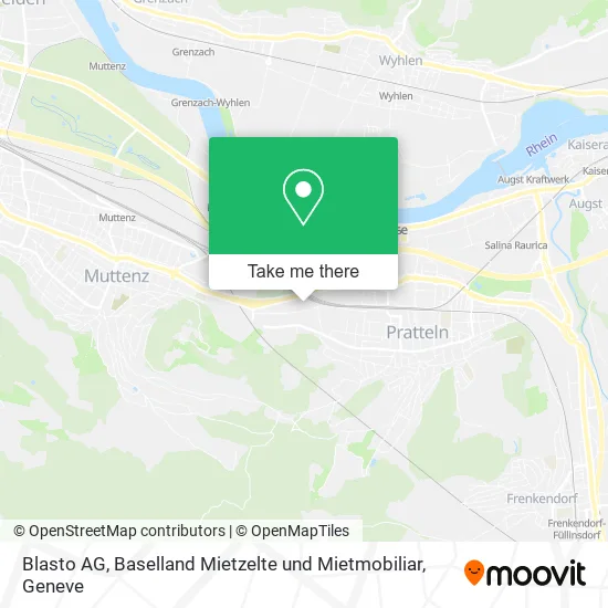 Blasto AG, Baselland Mietzelte und Mietmobiliar map
