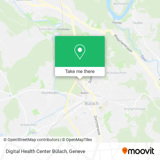 Digital Health Center Bülach map