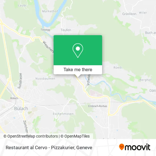 Restaurant al Cervo - Pizzakurier map