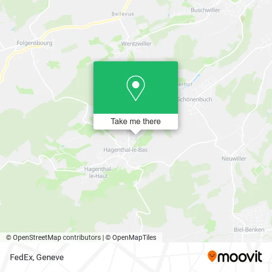 FedEx map
