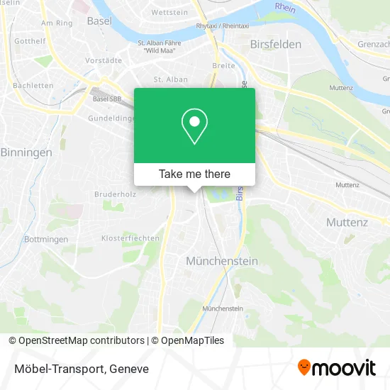 Möbel-Transport map