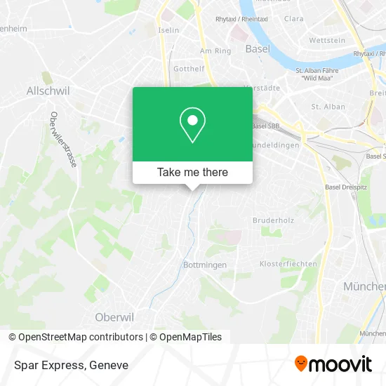 Spar Express map