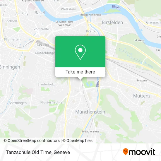 Tanzschule Old Time map