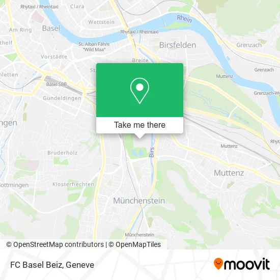 FC Basel Beiz map
