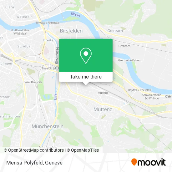 Mensa Polyfeld map