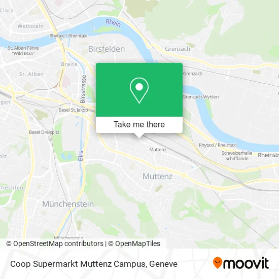 Coop Supermarkt Muttenz Campus map