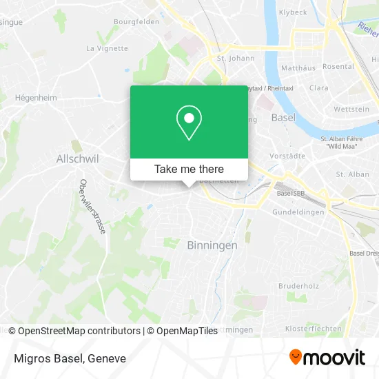 Migros Basel map